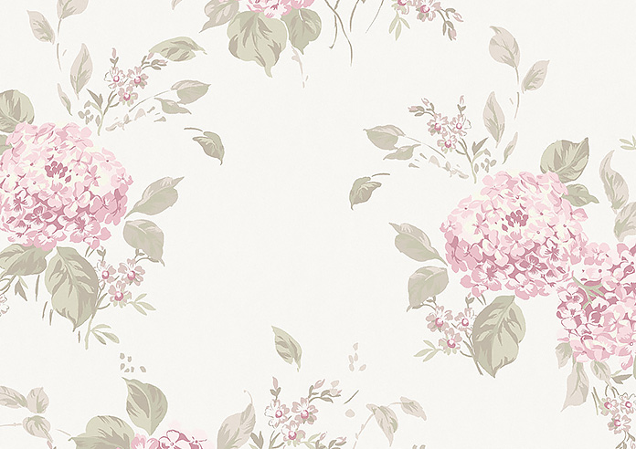 Shabby Chic by Rachel Ashwell Belle Hydrangea, Powder Pink - Made to Measure Curtains - Image 8